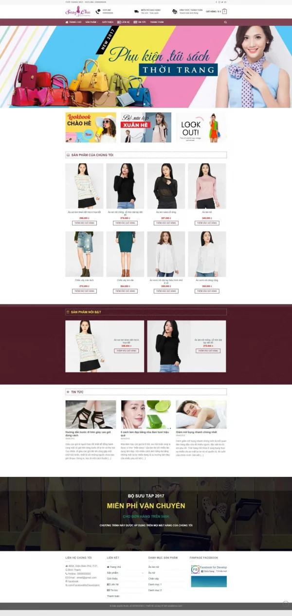 Mẫu Website shop thời trang 4